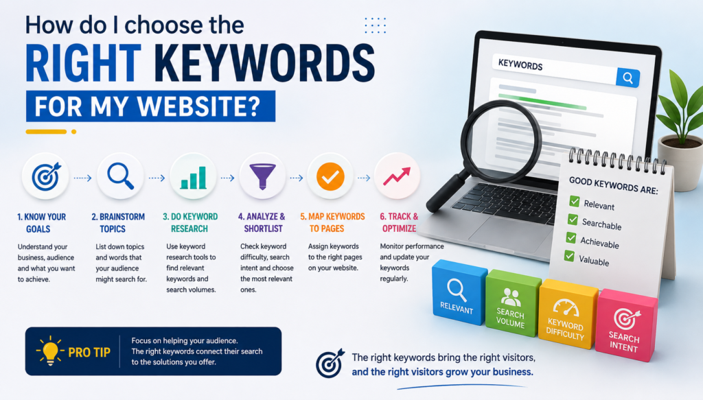 HOW DO I CHOOSE THE RIGHT KEYWORD FOR MY WEBSITE?