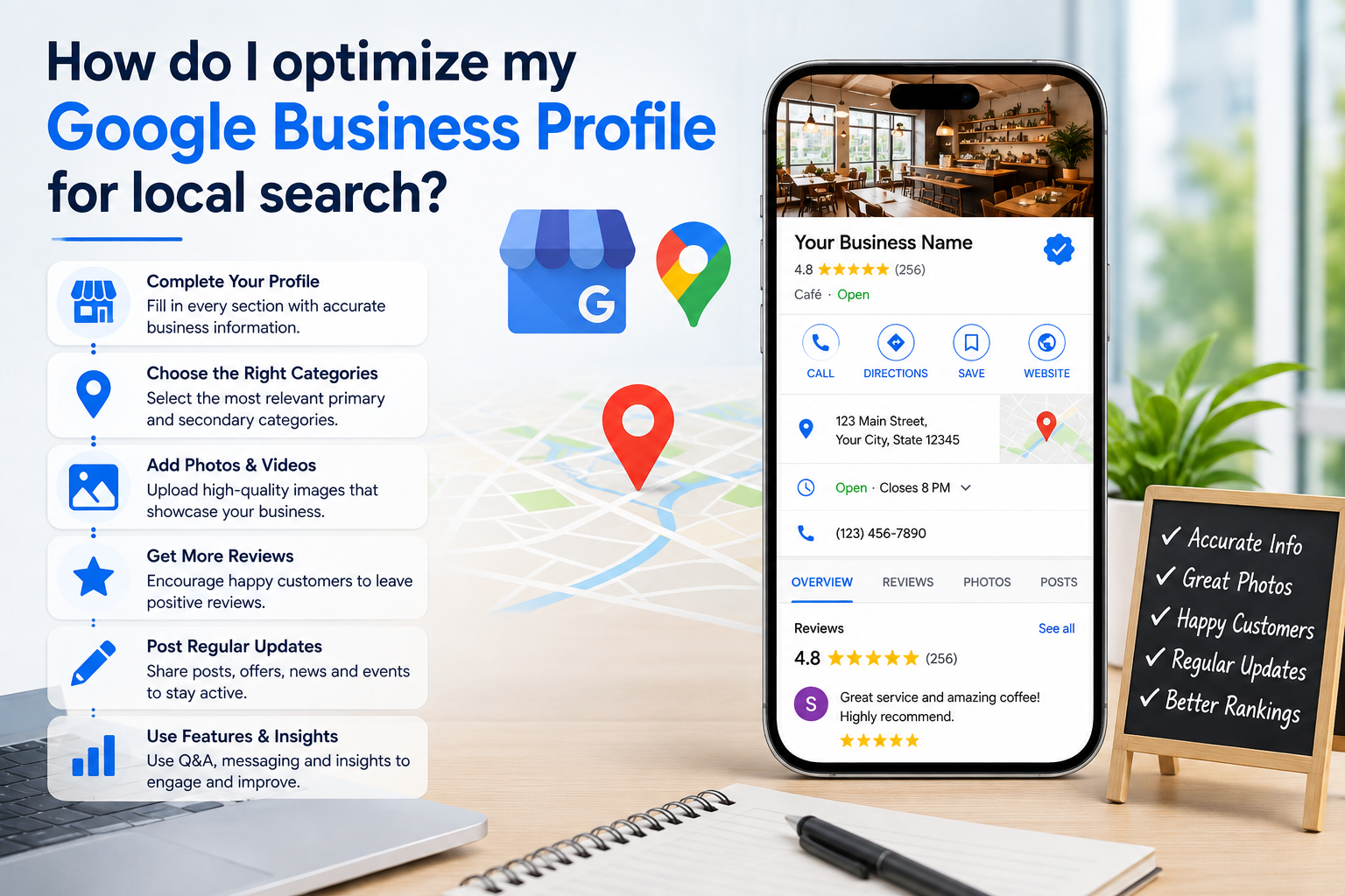 How do I optimize my Google Business Profile for local search?