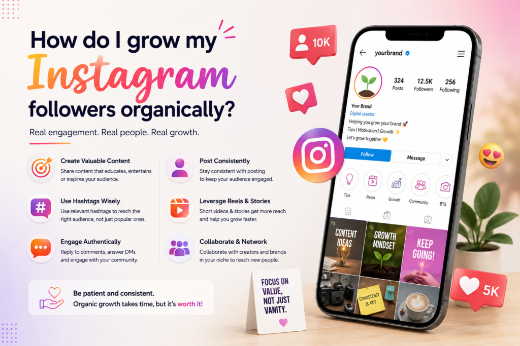 How do I grow my Instagram followers organically?