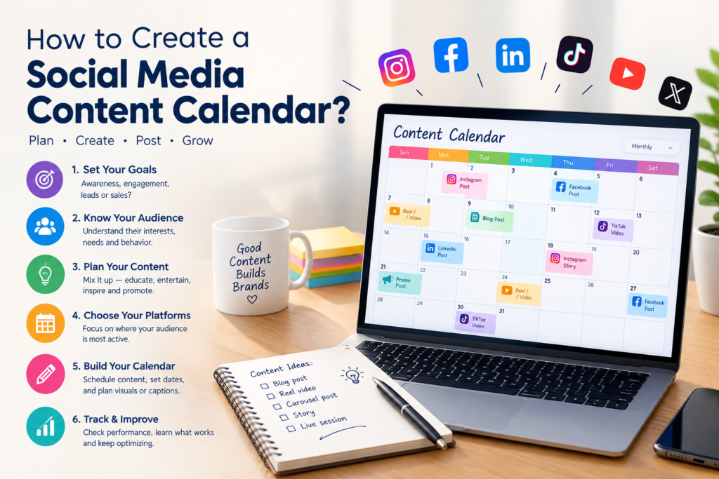 How to create a social media content calendar?